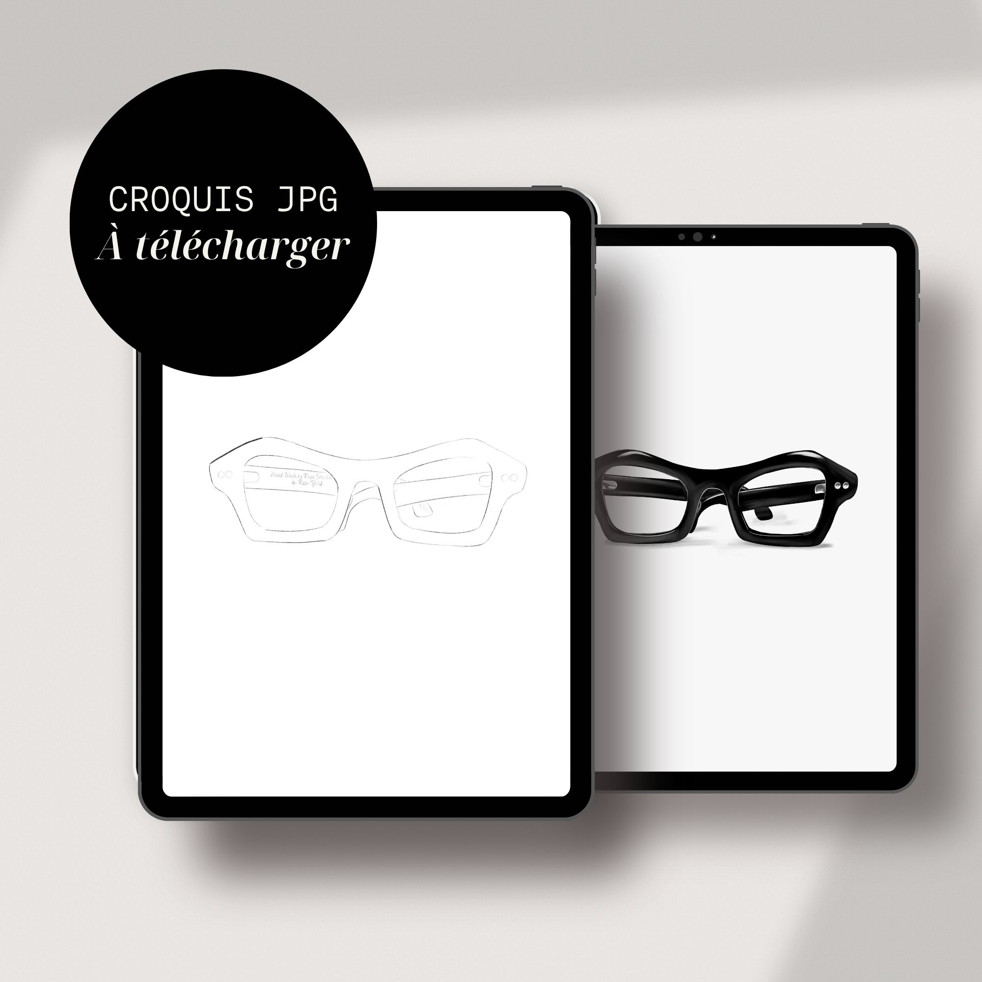 Lunettes intemporelles — Apprends à créer un rendu PRO sur Procreate – Image 4